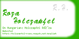 roza holczapfel business card